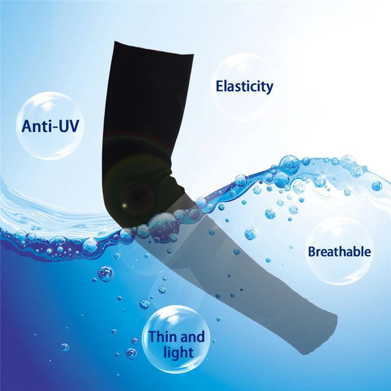 1 Pair Summer Finger Sleeve Ice Cool Wearing High Elastic Elbow Spring Outdoor