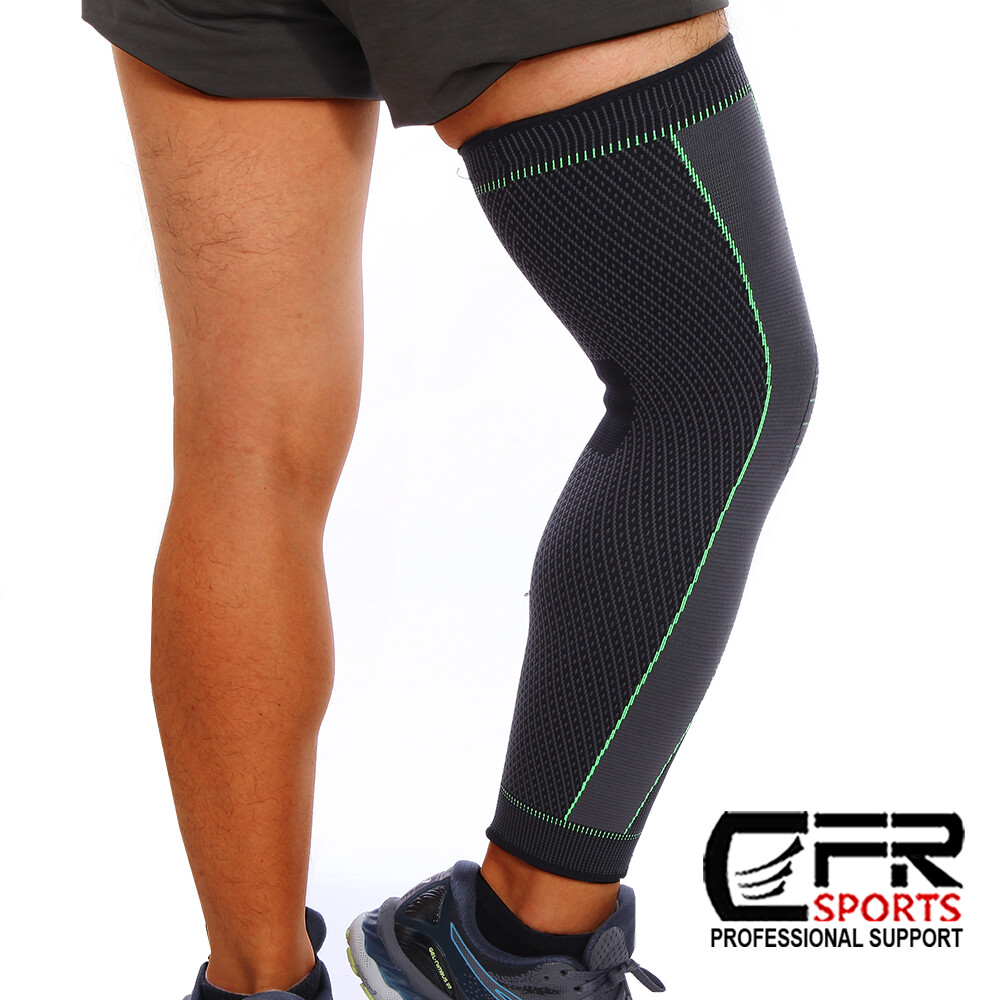 Compression Sleeve Knee Support Full Leg Sports Thigh Brace Protector Men Women