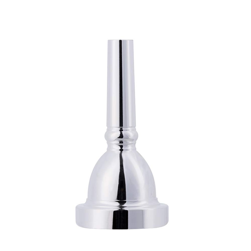 Standard Tuba Mouthpiece, Silver Plated Tuba Mouthpiece Size U, Tuba Player R…