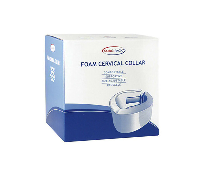 Surgipack Collar Cervical Foam Comfortable, Adjustable & Reusable Size Small