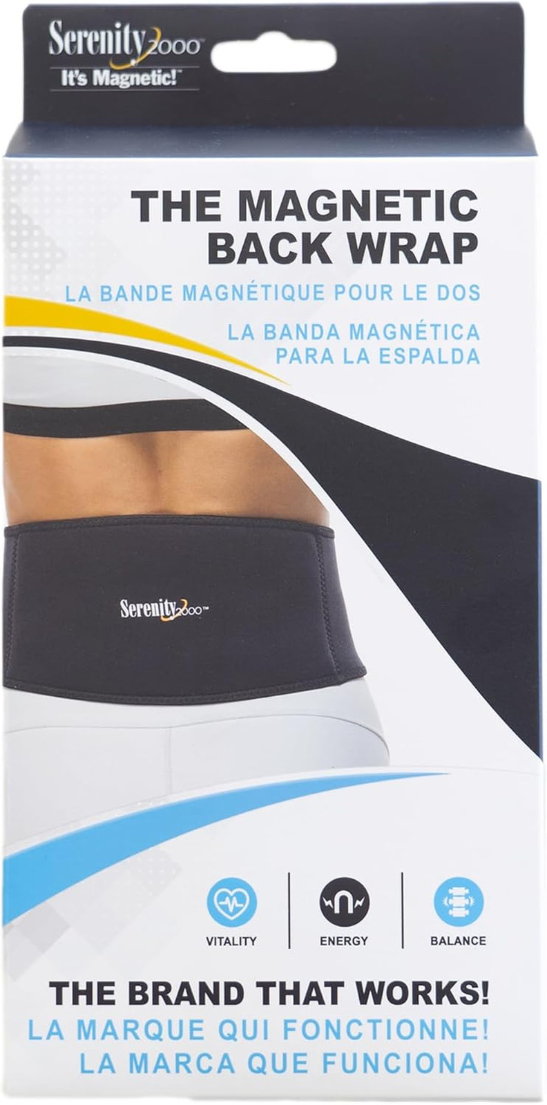 Magnetic Therapy Back Wrap for Lower Back – Adjustable Lumbar Support Brace for