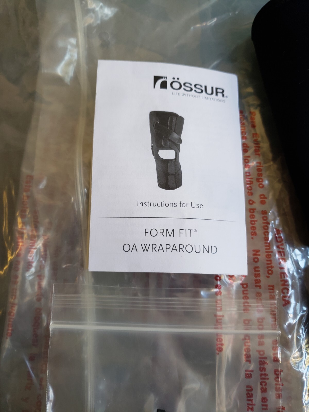 Ossur Form Fit OA Wraparound Knee Brace Wrap Left Medial, XXXL – Brand New!!