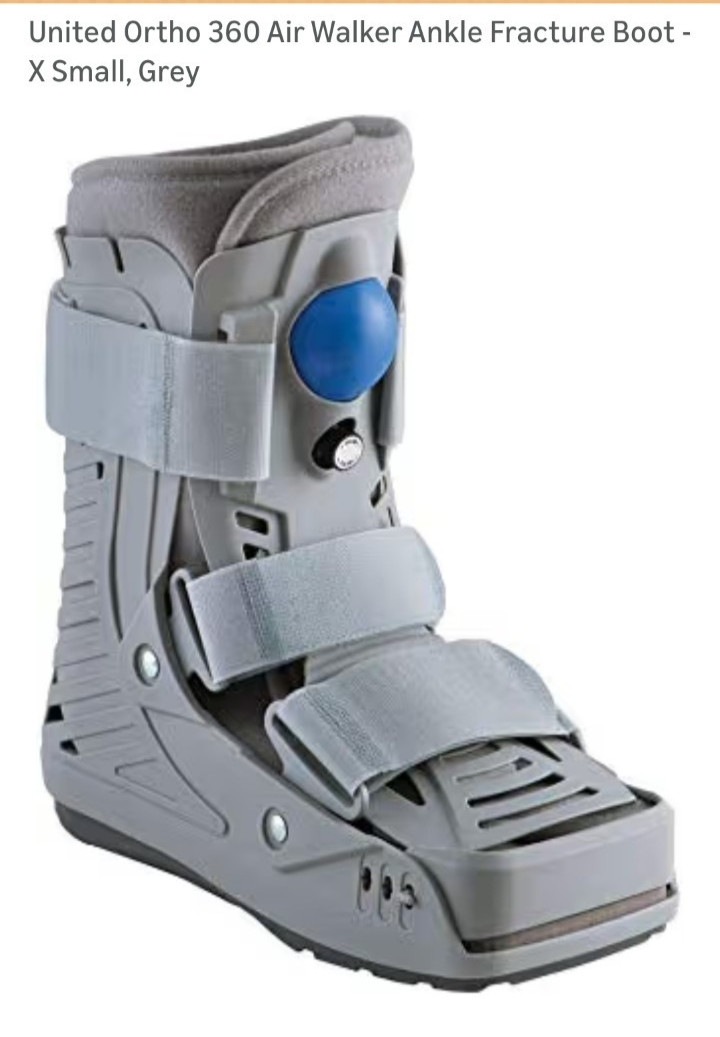 United Ortho 360 Air Walker Standard Fracture Boot, X Small, Grey
