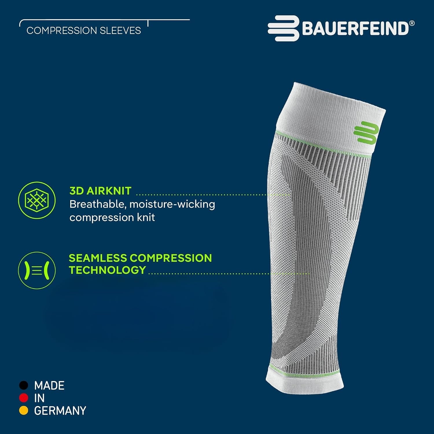 Breathable Leg Compression Sleeves – 1 Pair