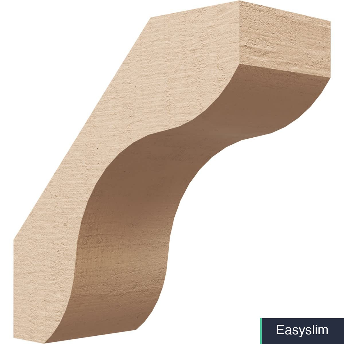 Faux Wood Rough Cedar Knee Brace Stanfield 5 x 12 x 12 Primed Tan