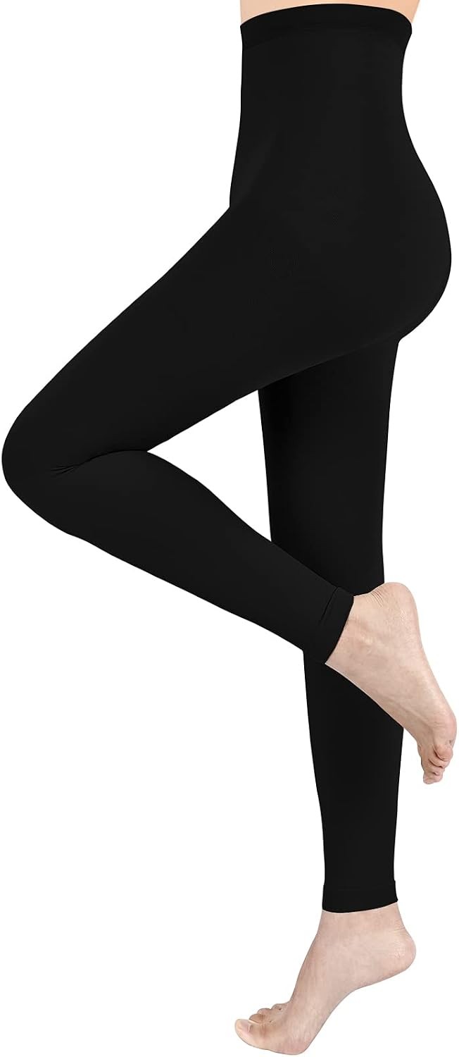 15-20 mmHg Footless Compression Pantyhose Women Men