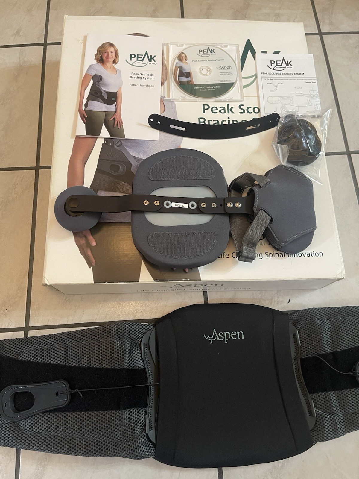 Aspen Peak Adjustable Scoliosis Brace Bracing System Medium