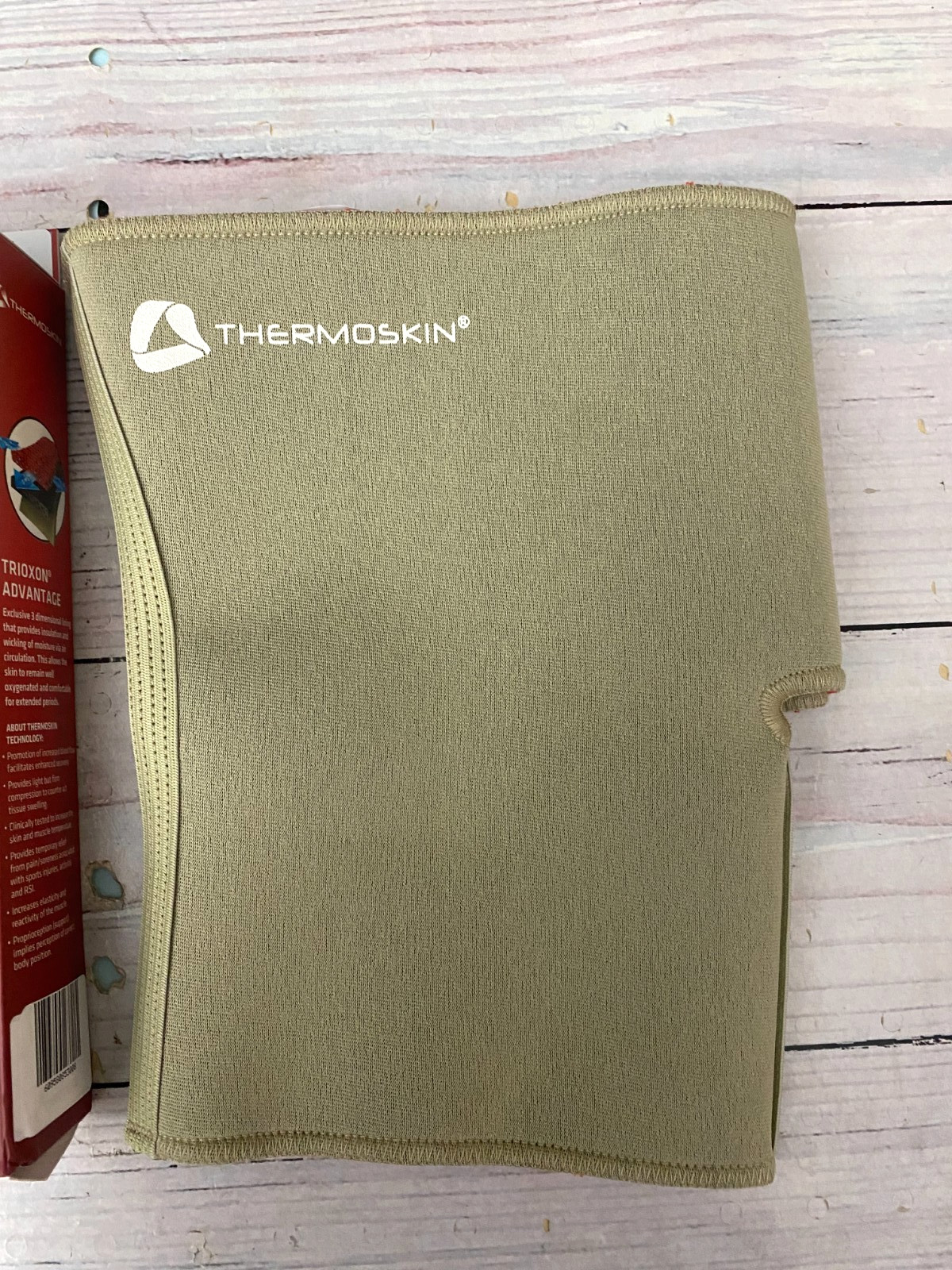 Thermoskin Adjustable Knee Support, Knee Wrap, Beige, Universal, L Large