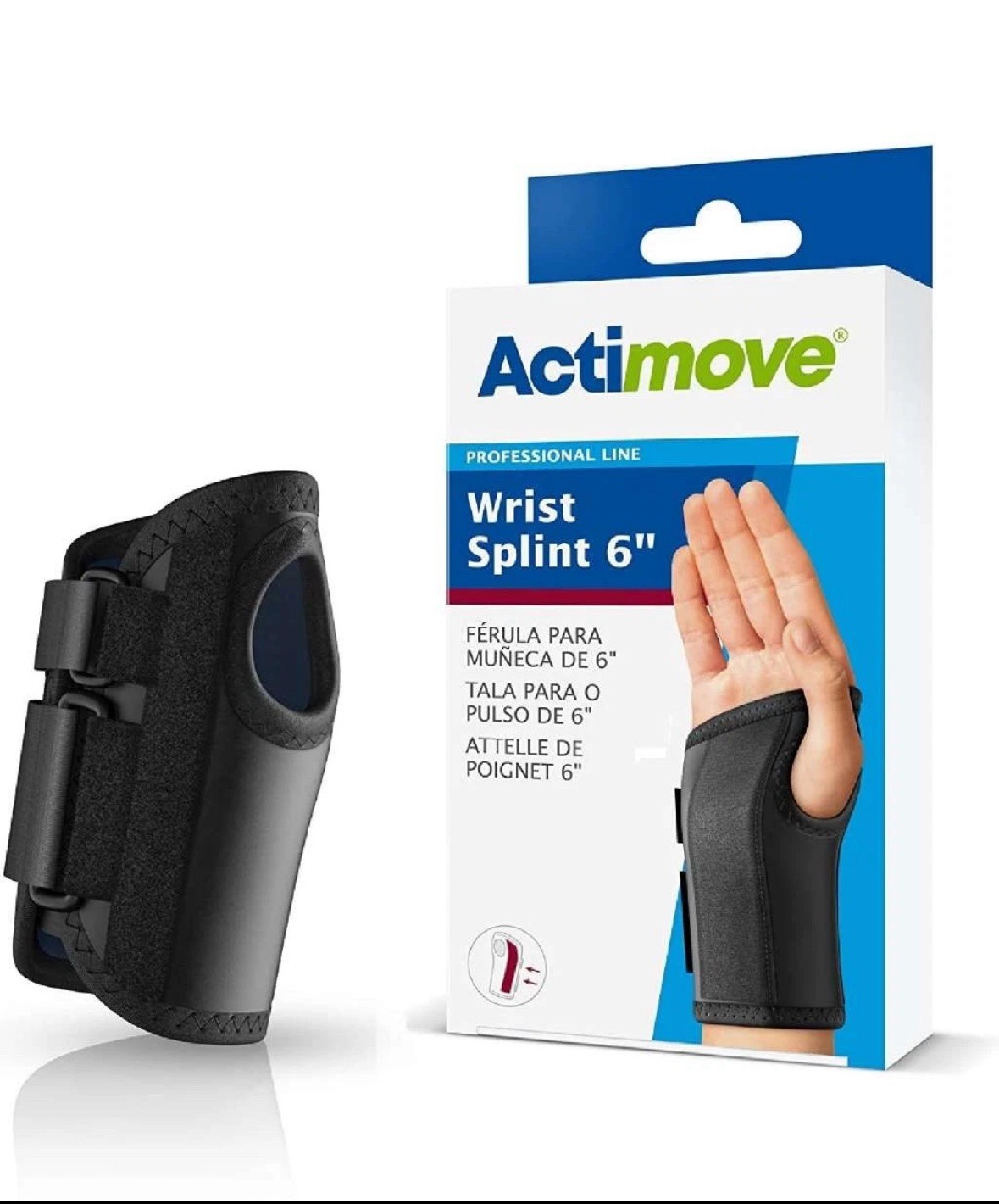 Actimove Professional Line Wrist Splint 6 inch (Many sizes avail L & R)