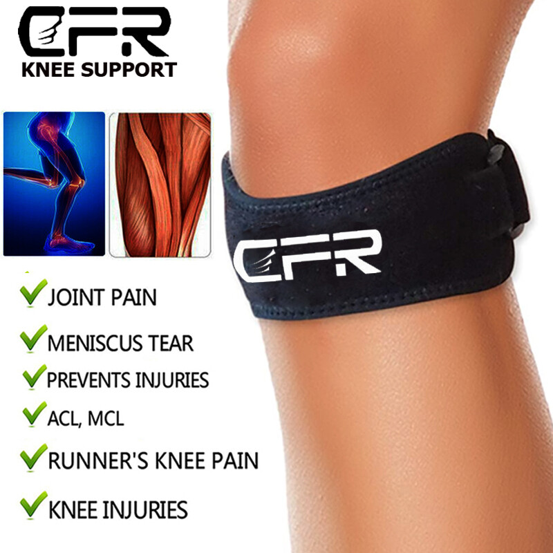 Compression Knee Support Strap Sleeve Brace Patella Gel Pad Stabilizer Sports US