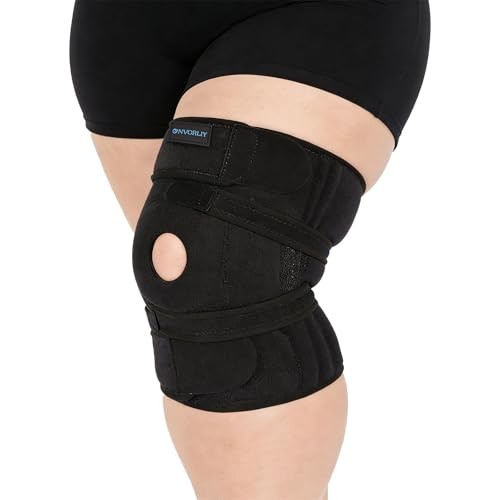 Knee Brace for Plus Size Men & Women (XL/2XL/3XL) – Extended Adjustable