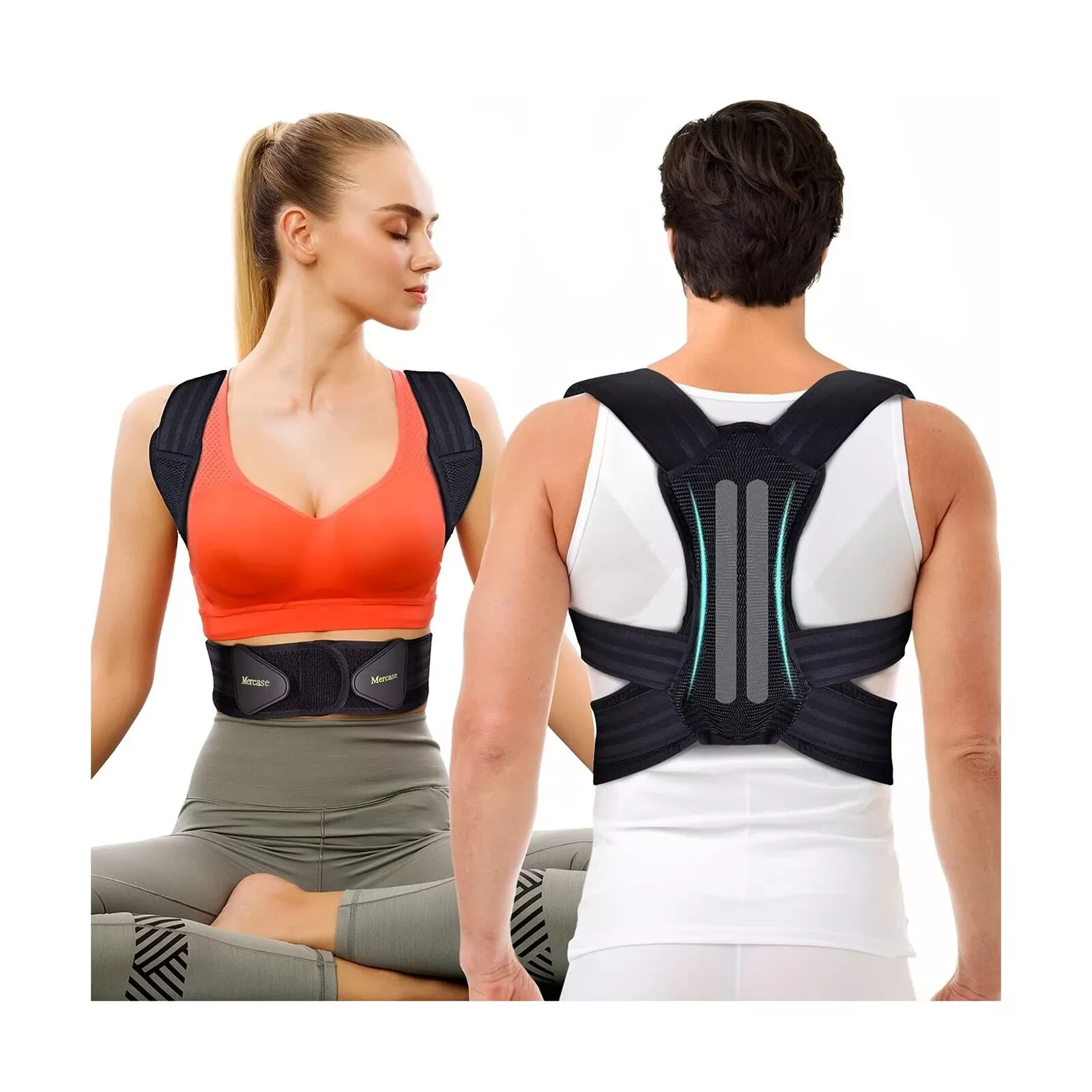 Mercase Posture Corrector for Men and Women, Back Brace for Posture, Adjustab…