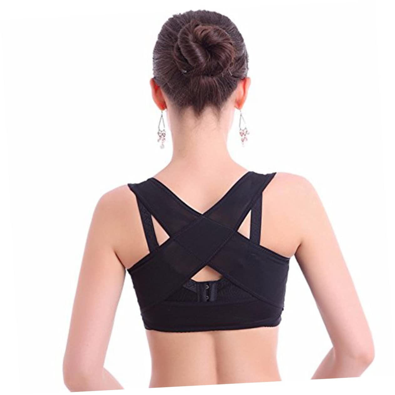 FRCOLOR Posture Corrector for Women, Adjustable Back Brace Hunchback XXL