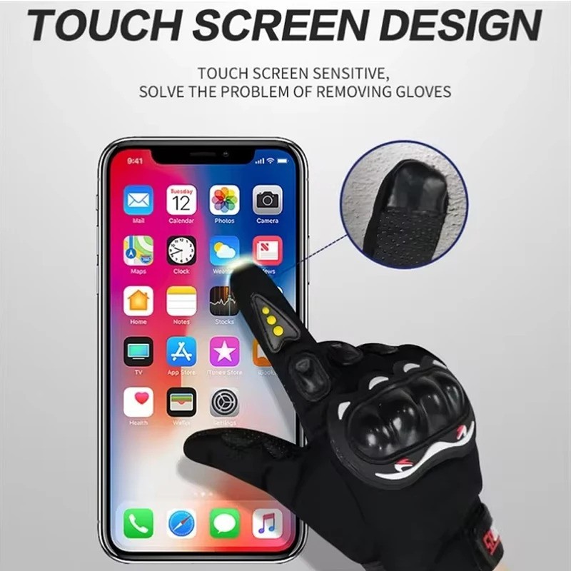 Racing Motorcycle Motorbike Motocross Riding Dirt Bike Full Finger Sports Gloves