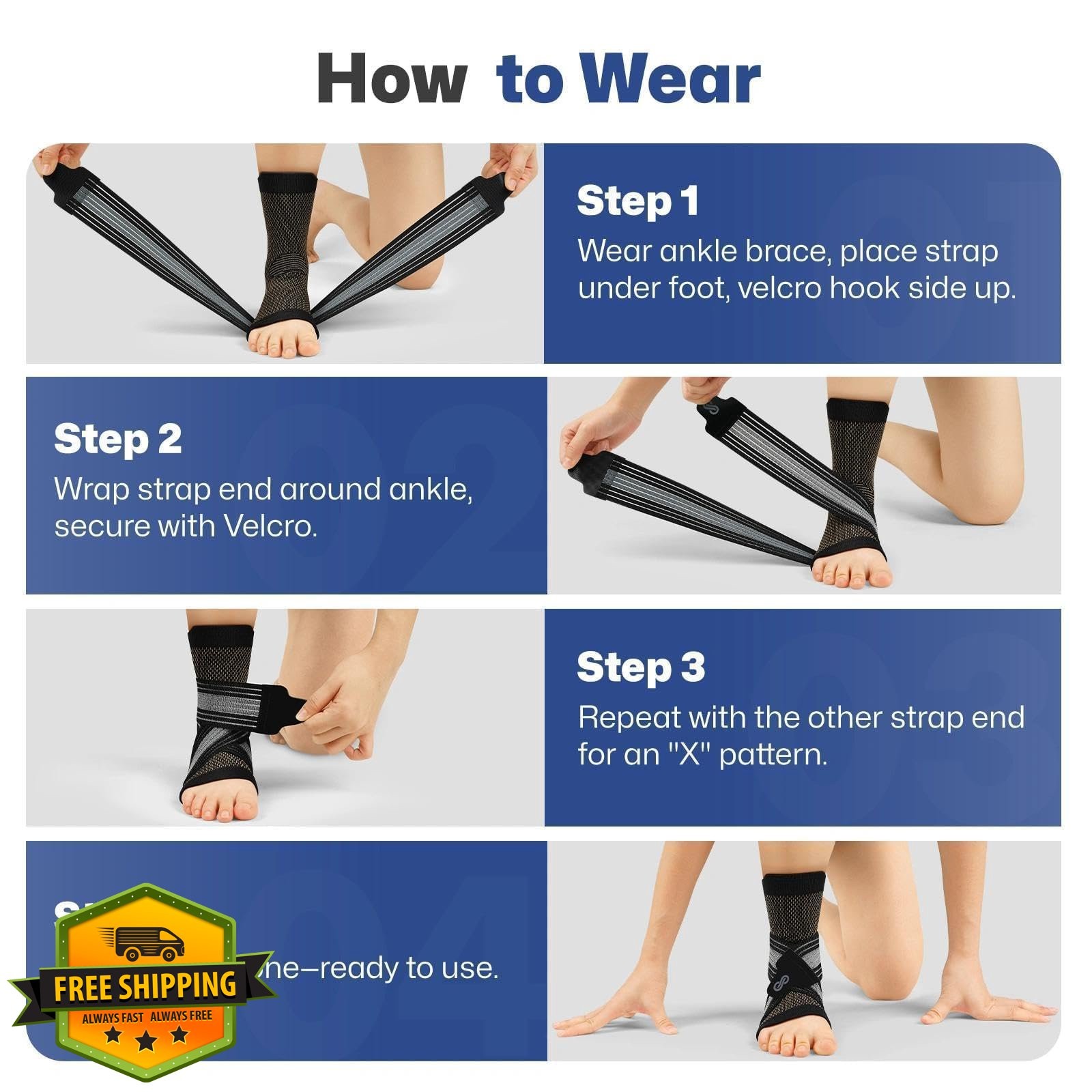 PAPLUS Ankle Braces Nude Small 2 Pairs