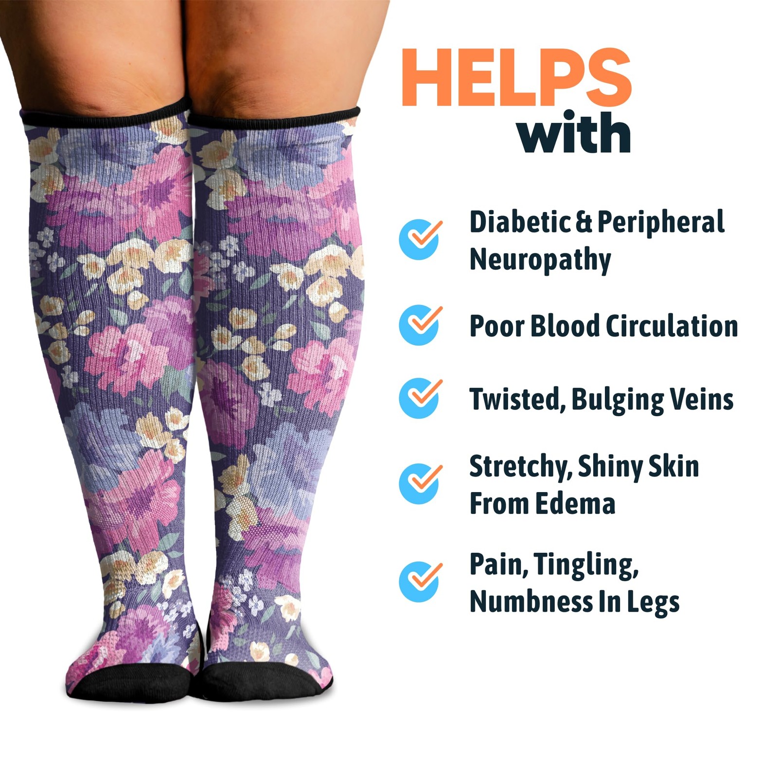 3 Pack Compression Socks & Men, Circulation , 12-15mmHg Neuropathy, Paws & Pe…