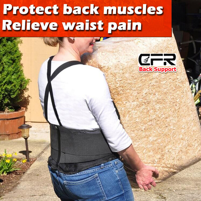 Lumbar Lower Back Support Work Heavy Duty Weight Lift Waist Brace Suspender