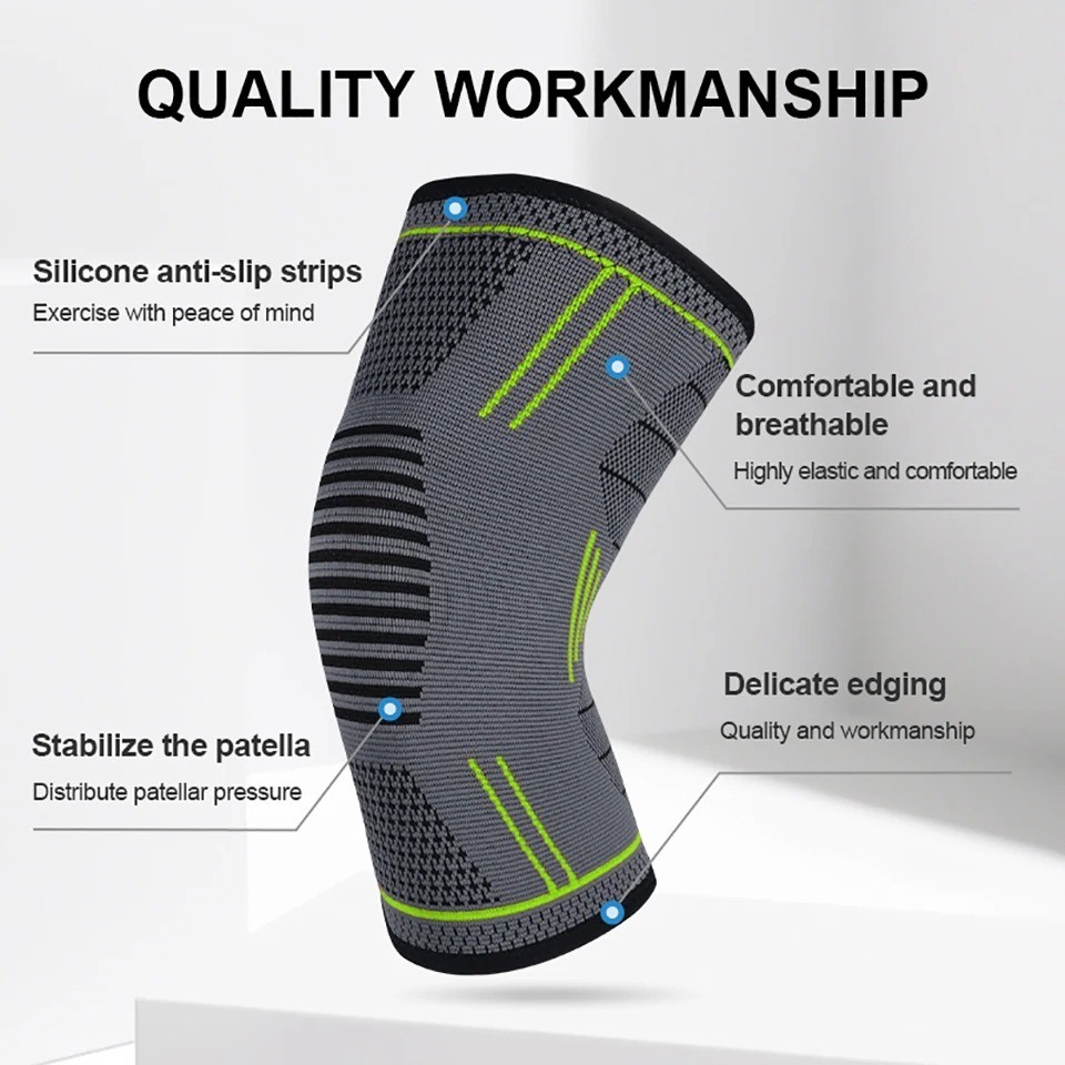 Sable Upgraded Knee Brace 2 Pack Compression Sleeves Support for Women & Men