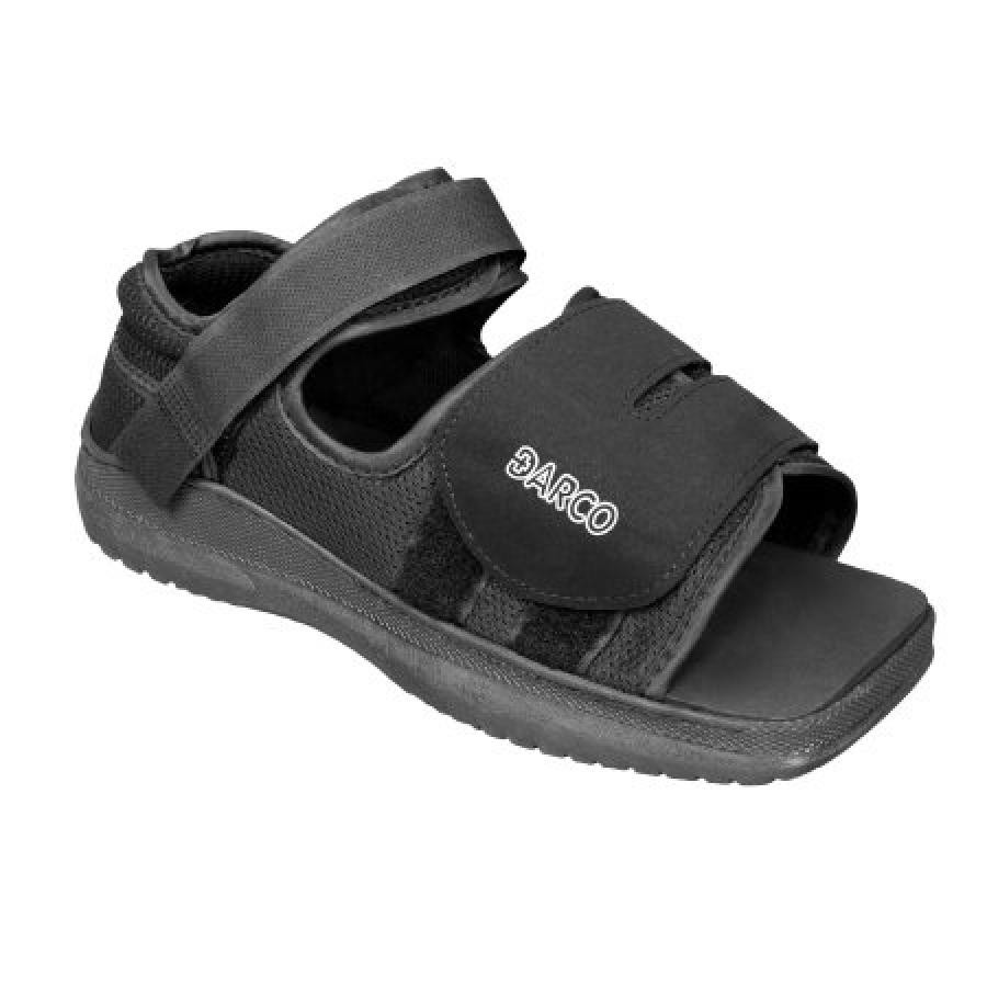 Darco MedSurg Post-Op Shoes Protective Footwear Rubber/Vinyl Female Black Small
