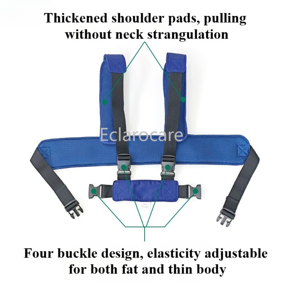 Wheelchair Anti-tilt Restraint Belt Safety Restraints Immobilization Breathable