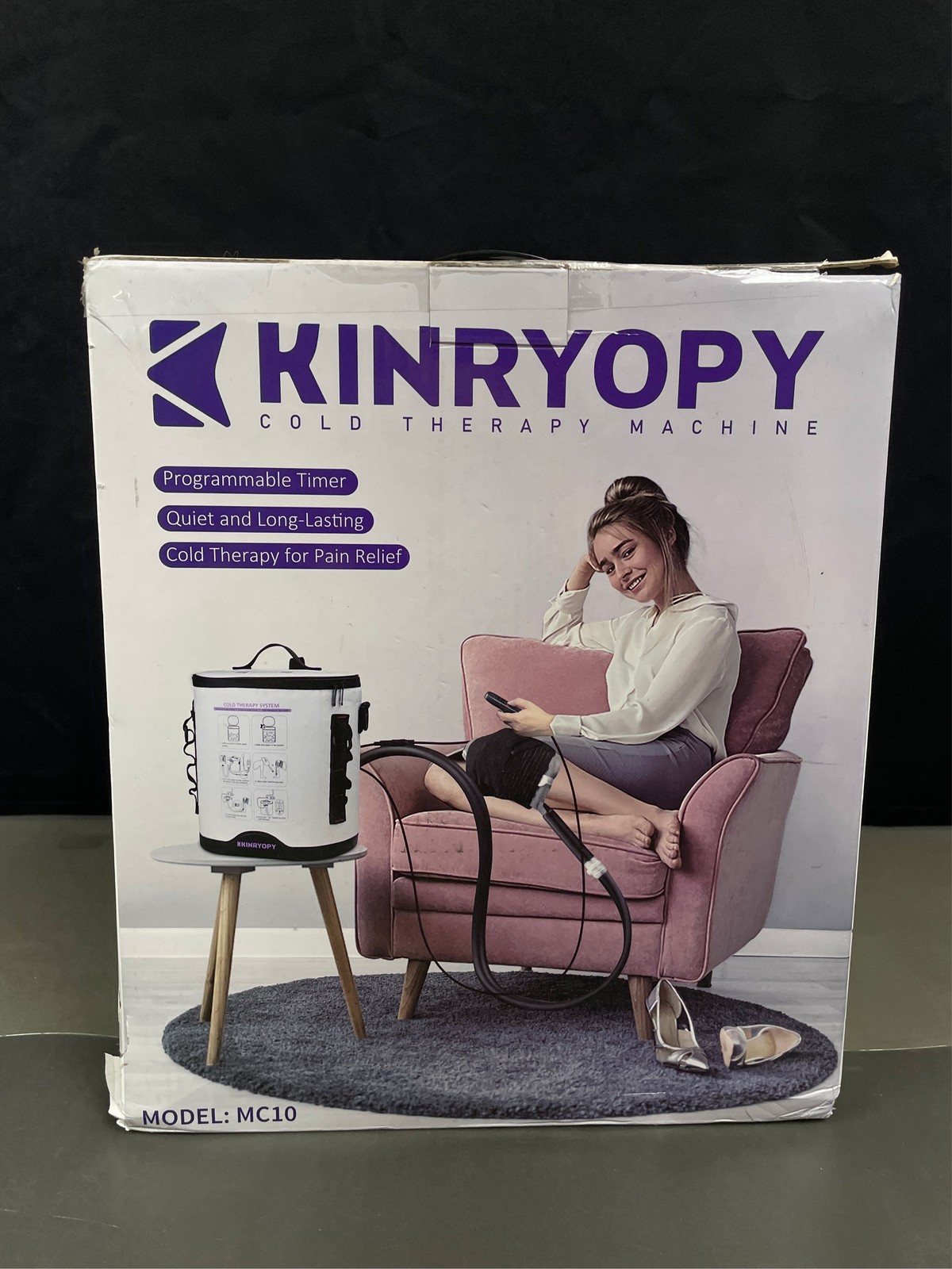 Cold Therapy Machine with Programmable Timer, Portable Ice Machine for Knee Af 1