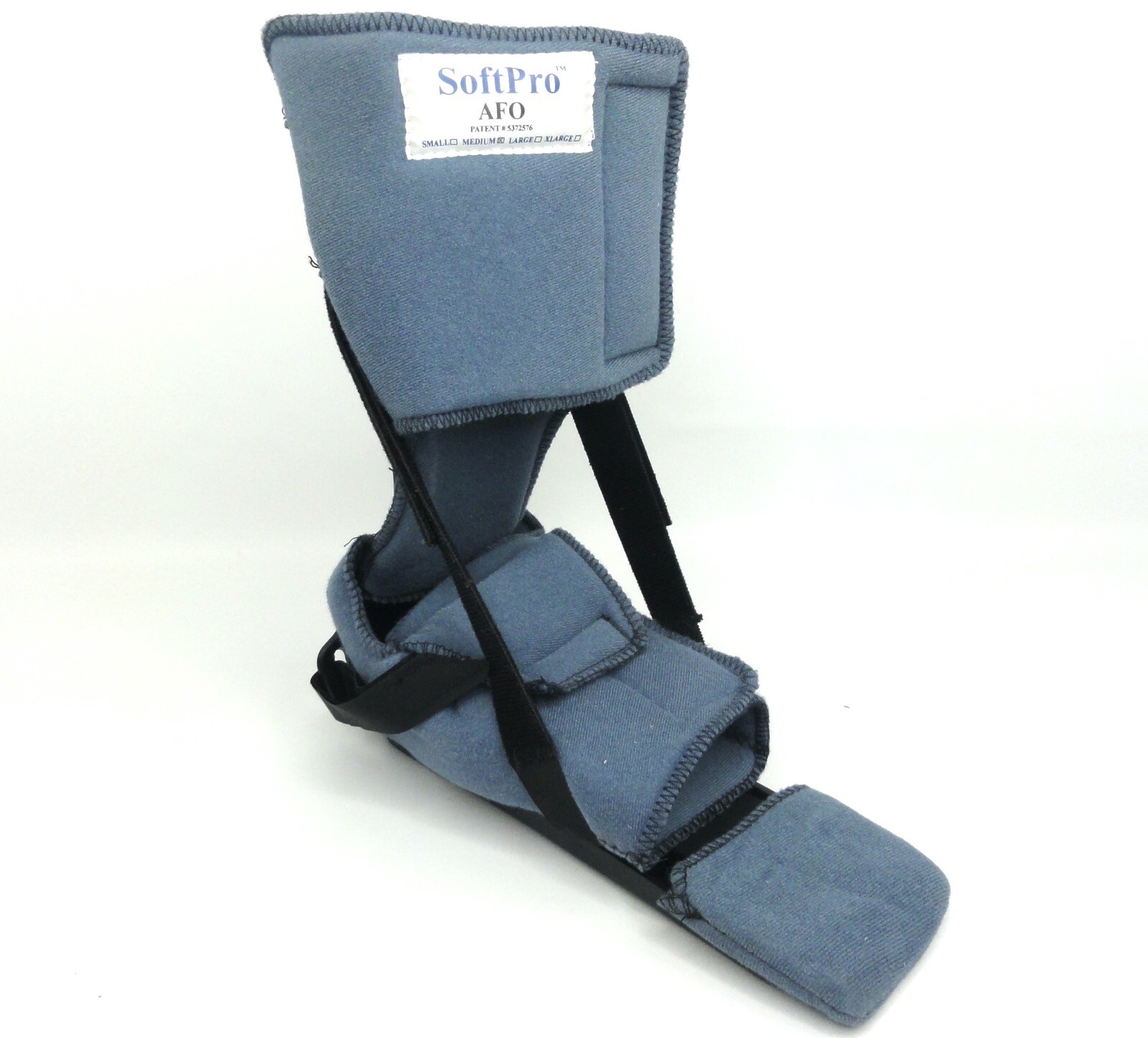OSCI Soft Pro AFO Medium Walking Boot Cast Brace Adult Ankle foot Black/Blue