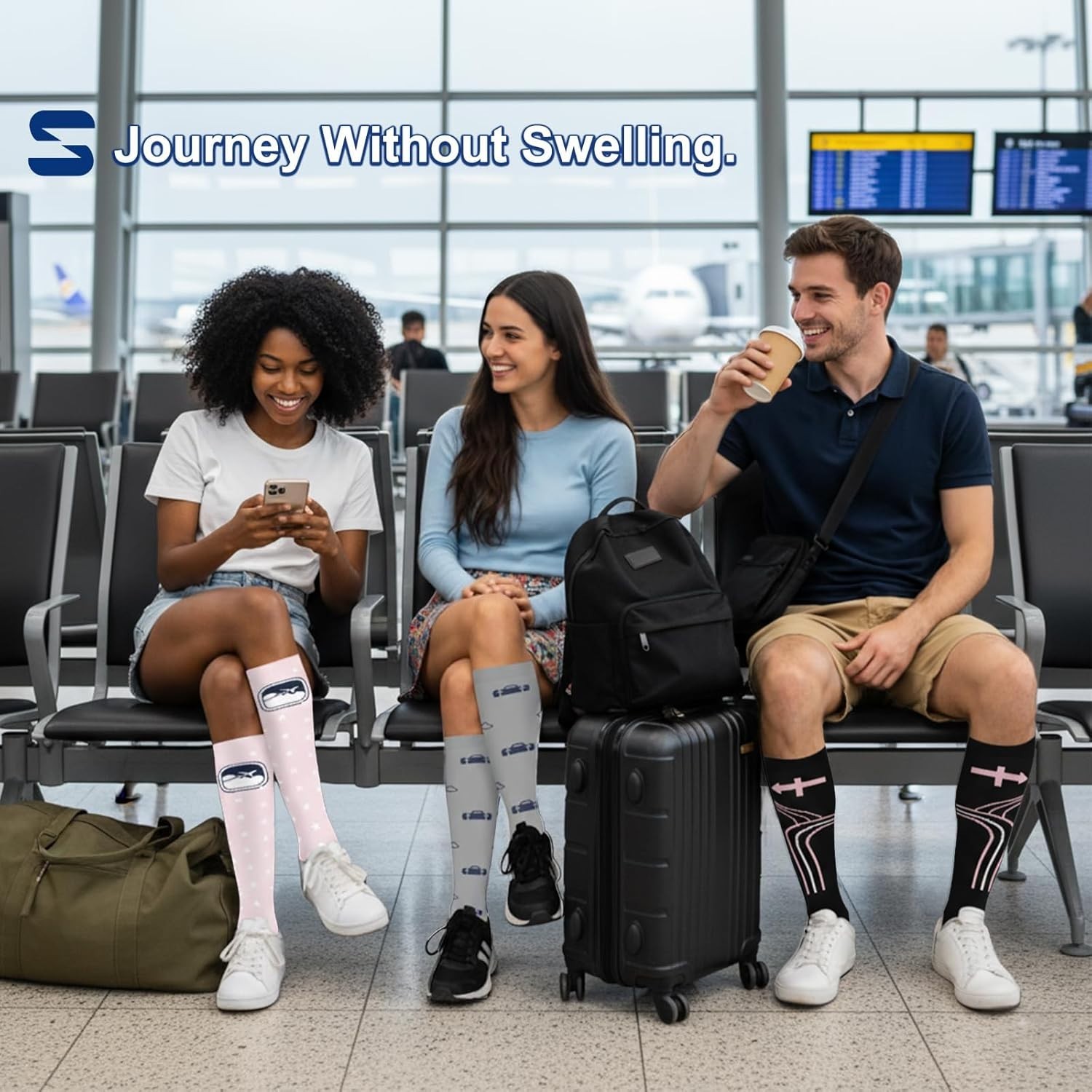Knee-High Compression Socks for Men and Women – Ultimate Circulation Support