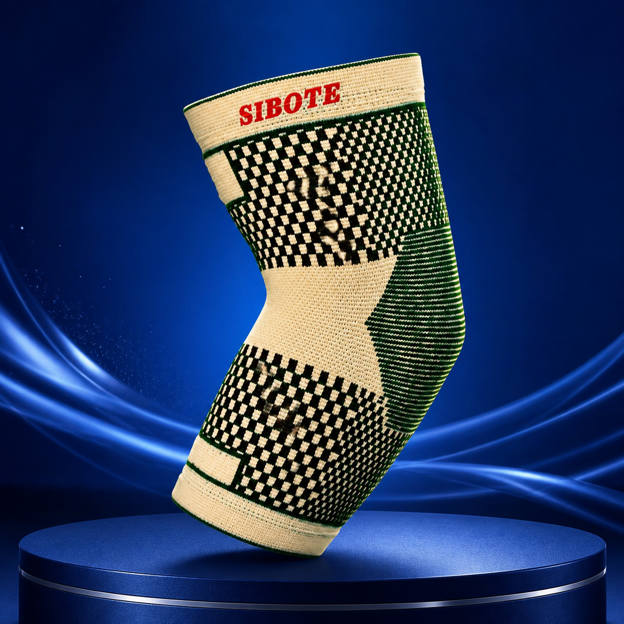 Sibote SB3188 Elastic Elbow Support Compression Sleeve Brace Beige 1 Piece