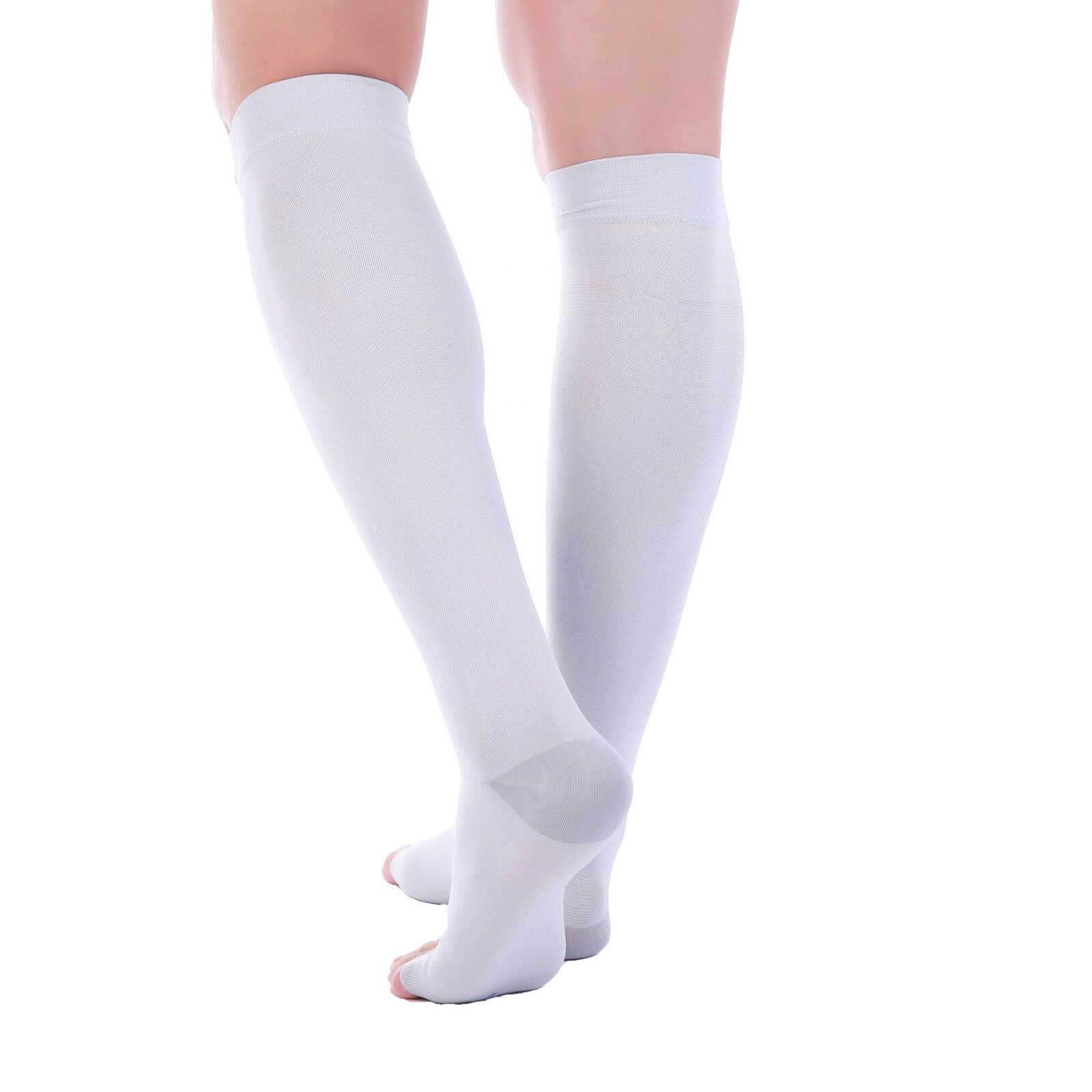 Doc Miller Open Toe Socks Compression Stockings 1520mmHg Sleeves Varicose Pain