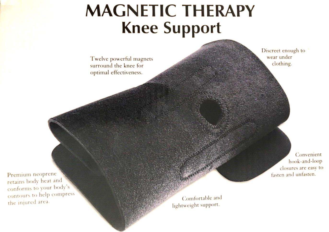 Sharper Image MAGNETIC THERAPY Knee Support
