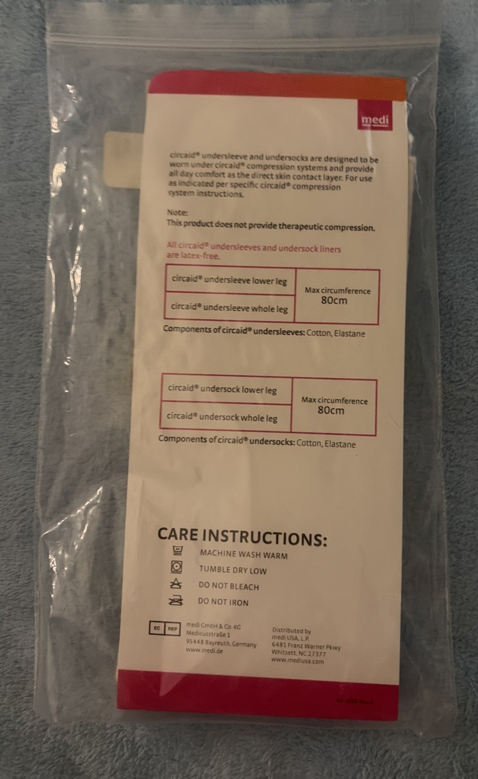 CIRCAID Left and Right Under Compression Leg Sleeve Lower Leg Cream One Size
