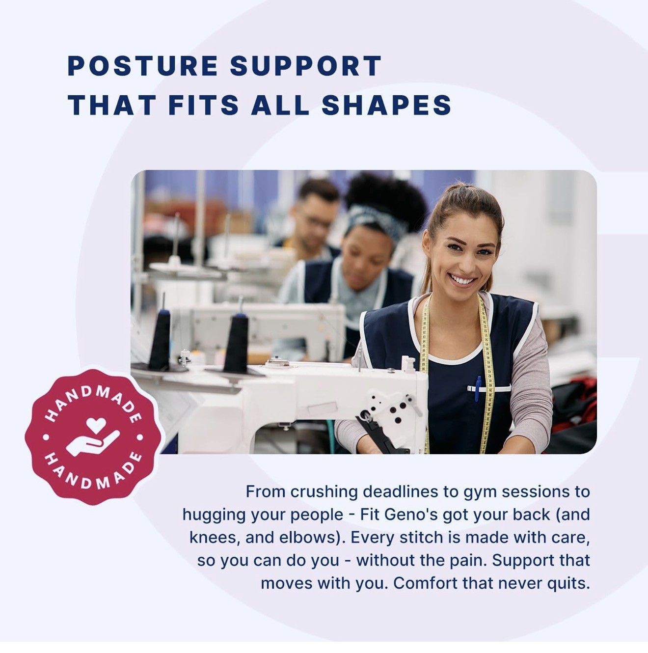 Fit Geno Back Brace Posture Corrector for Women and Men, Shoulder Straightener,