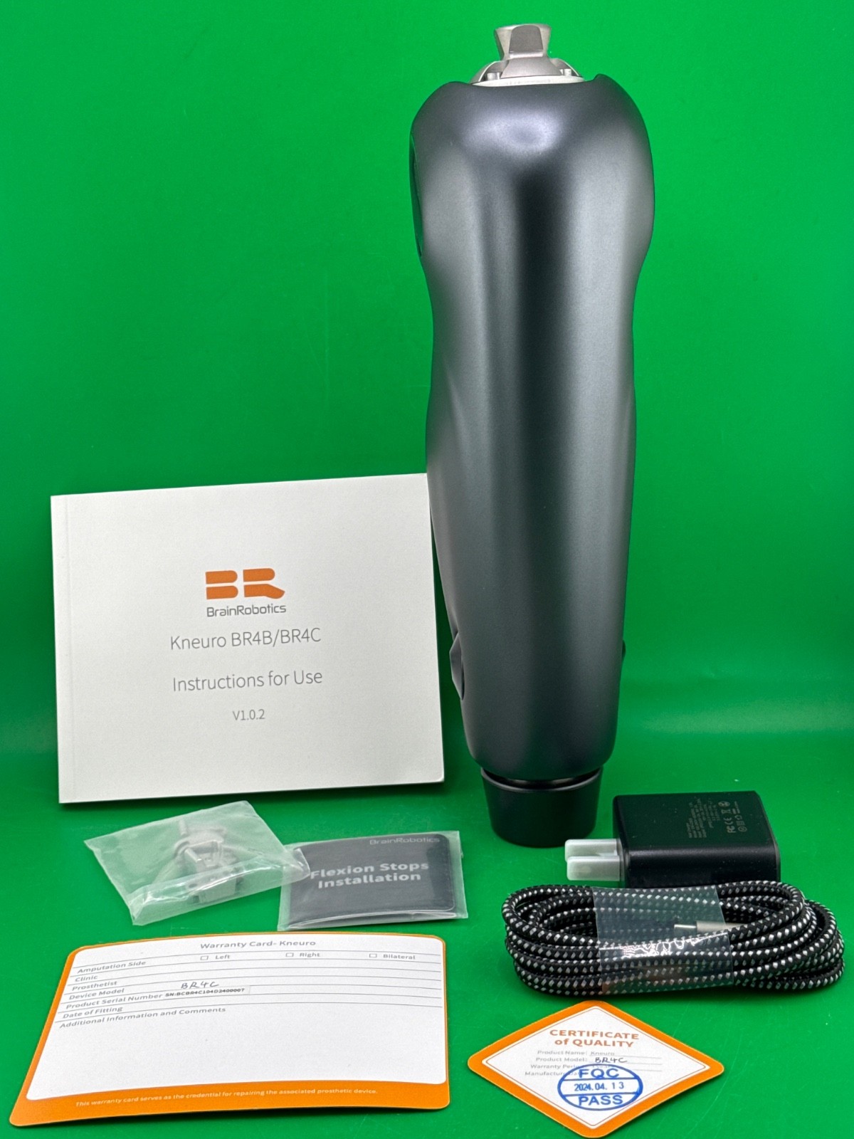 Brainrobotics brain robotics Kneuro Microprocessor prosthetic knee. New cond