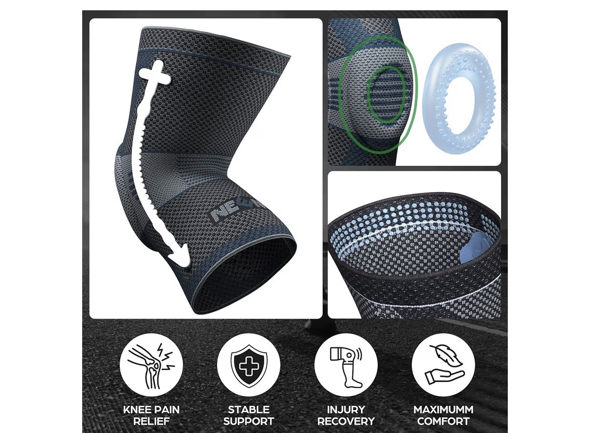 NEENCA Professional Knee Brace for Pain Relief Support with Patella Pad – NEW S