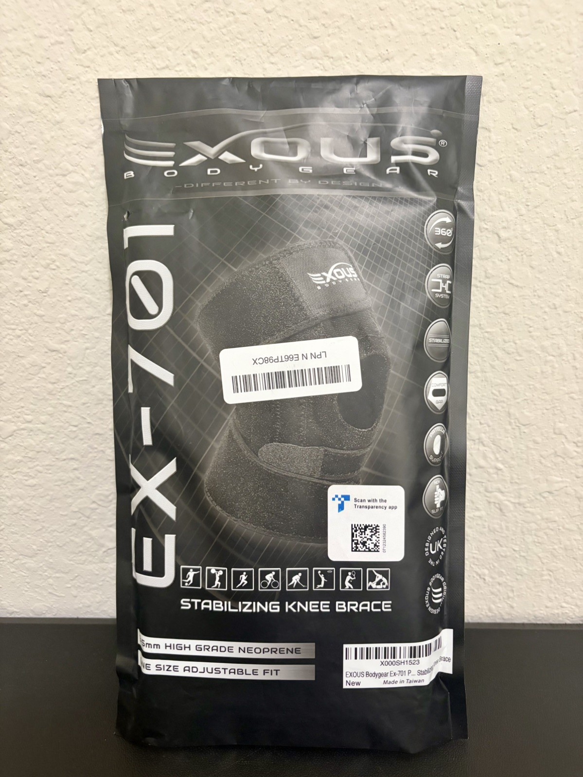 EXOUS BODYGEAR Stabilizing Knee Brace – Patella, MCL, ACL, Meniscus Support