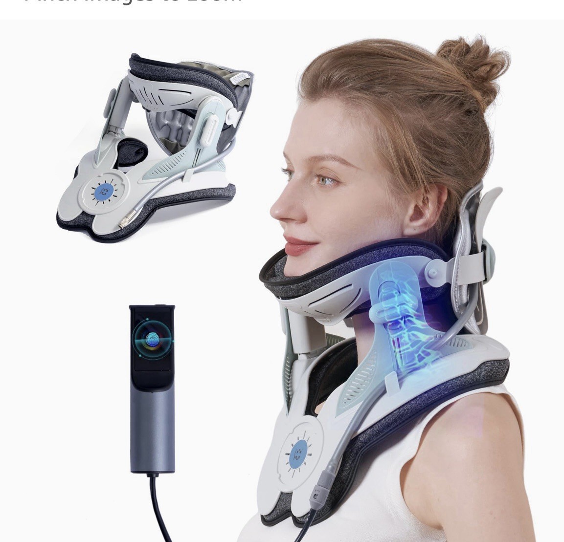 Adjustable Cervical Neck Traction Brace Collar for Posture Support