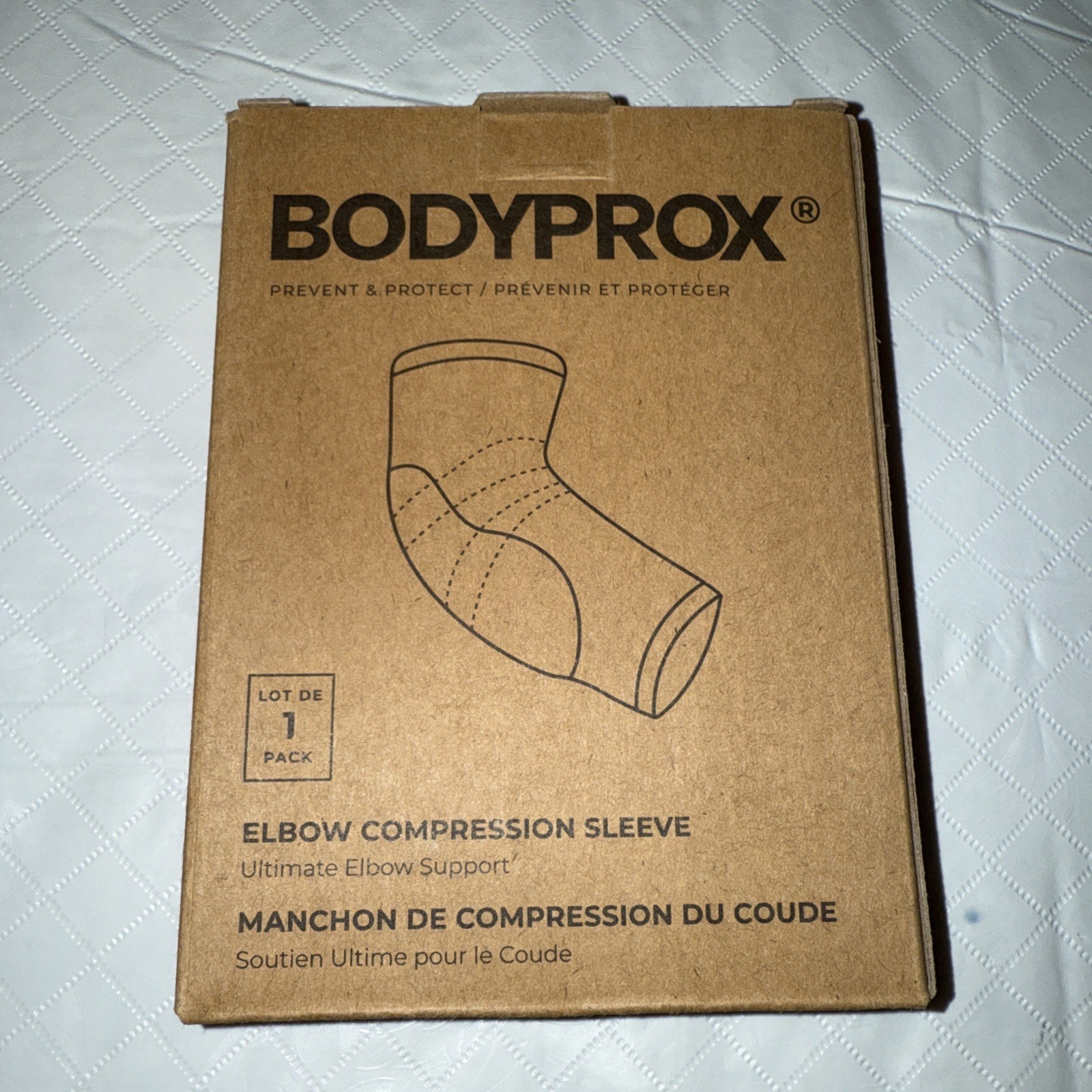 Bodyprox Elbow Compression Sleeve Support for Tennis Golf General Size LARGE
