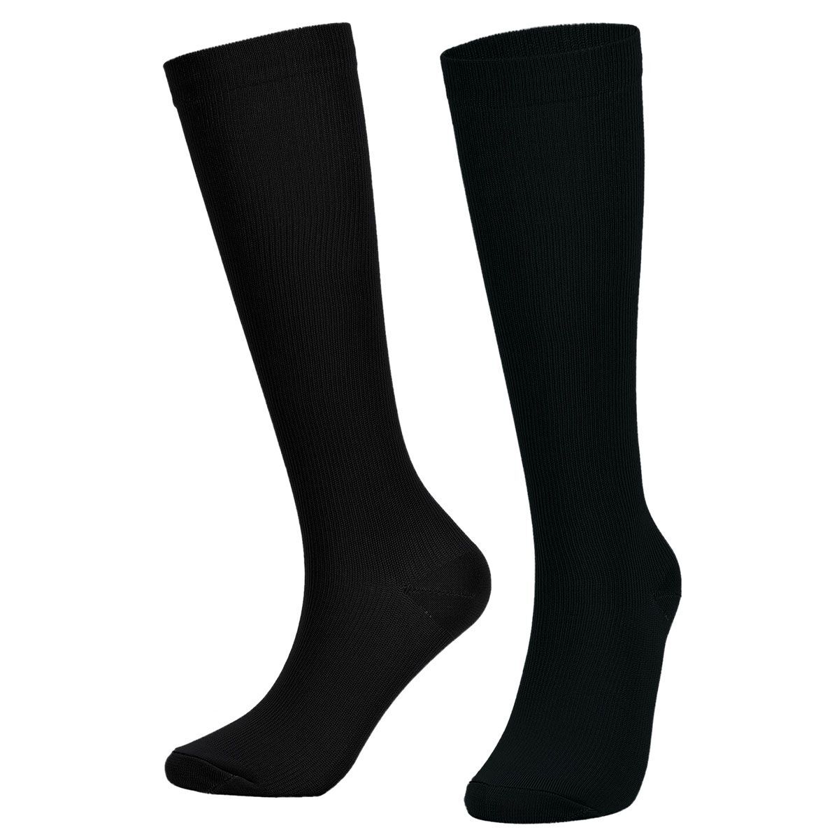 Womens Mens Compression Socks Stockings Knee High Medical Solid S/M L/XL 2XL