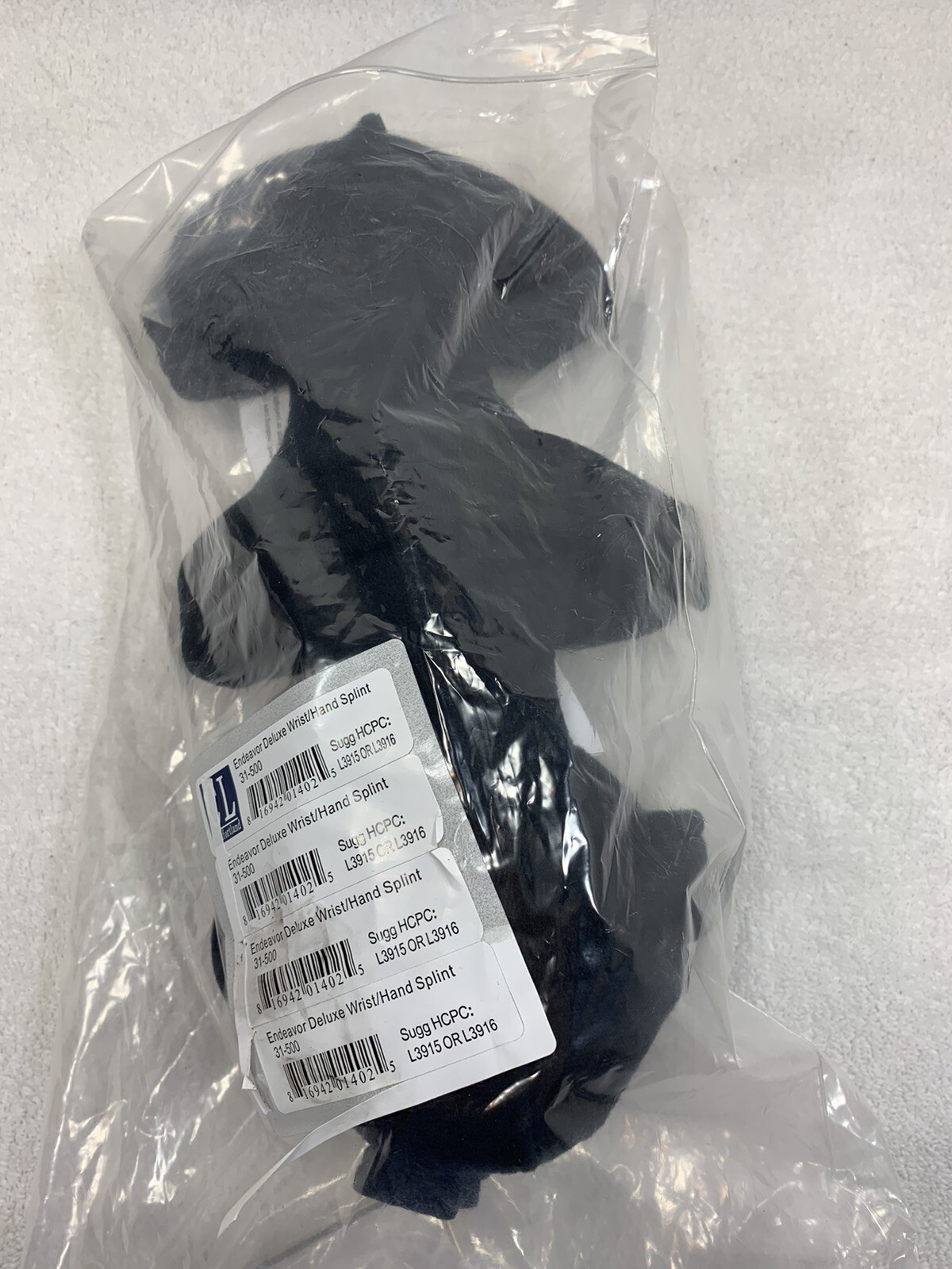 Comfortland Medical Endeavor Deluxe Wrist/Hand Splint 31-500 New with Hand Grip
