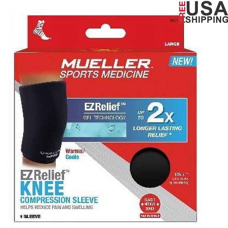 EZ Relief Compression Sleeve Hot Cold Gel Therapy Pain Swelling Relief Flexible