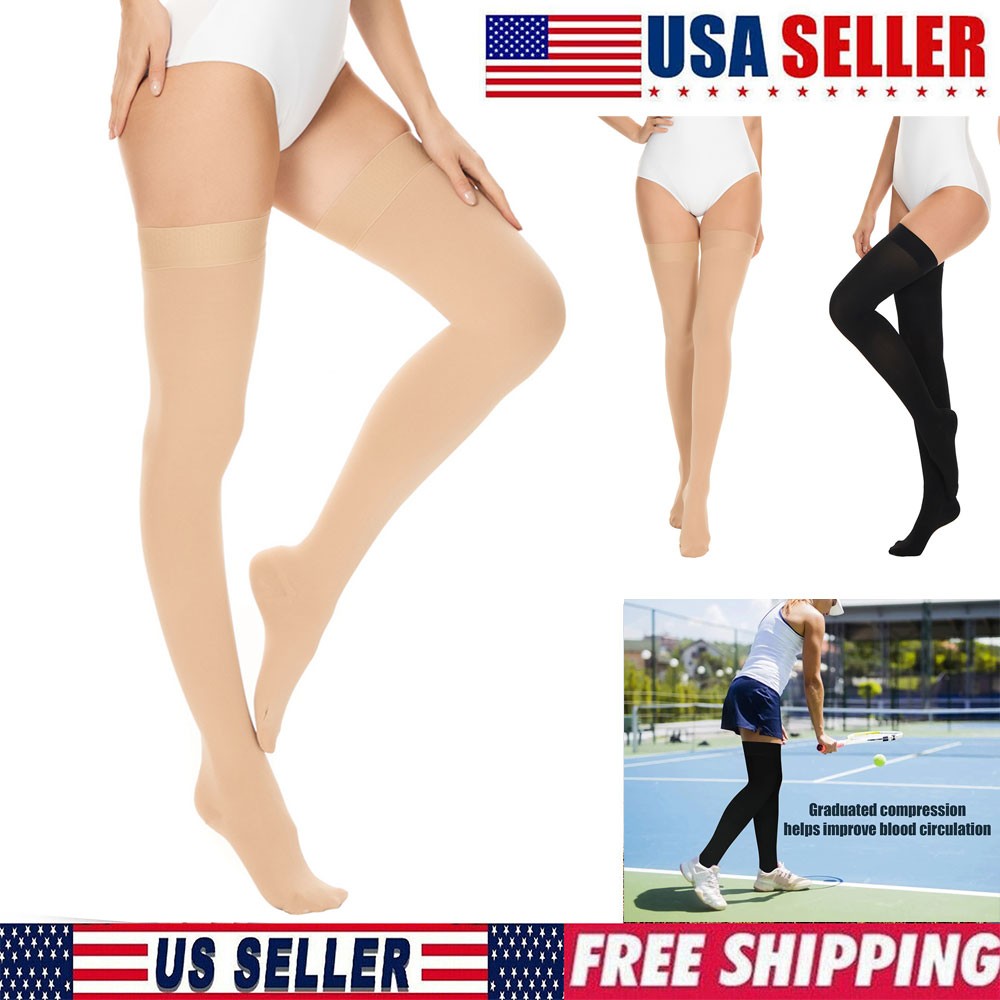Compression Socks 20-30 mmHg Thigh High Support Stockings Medical Varicose Veins