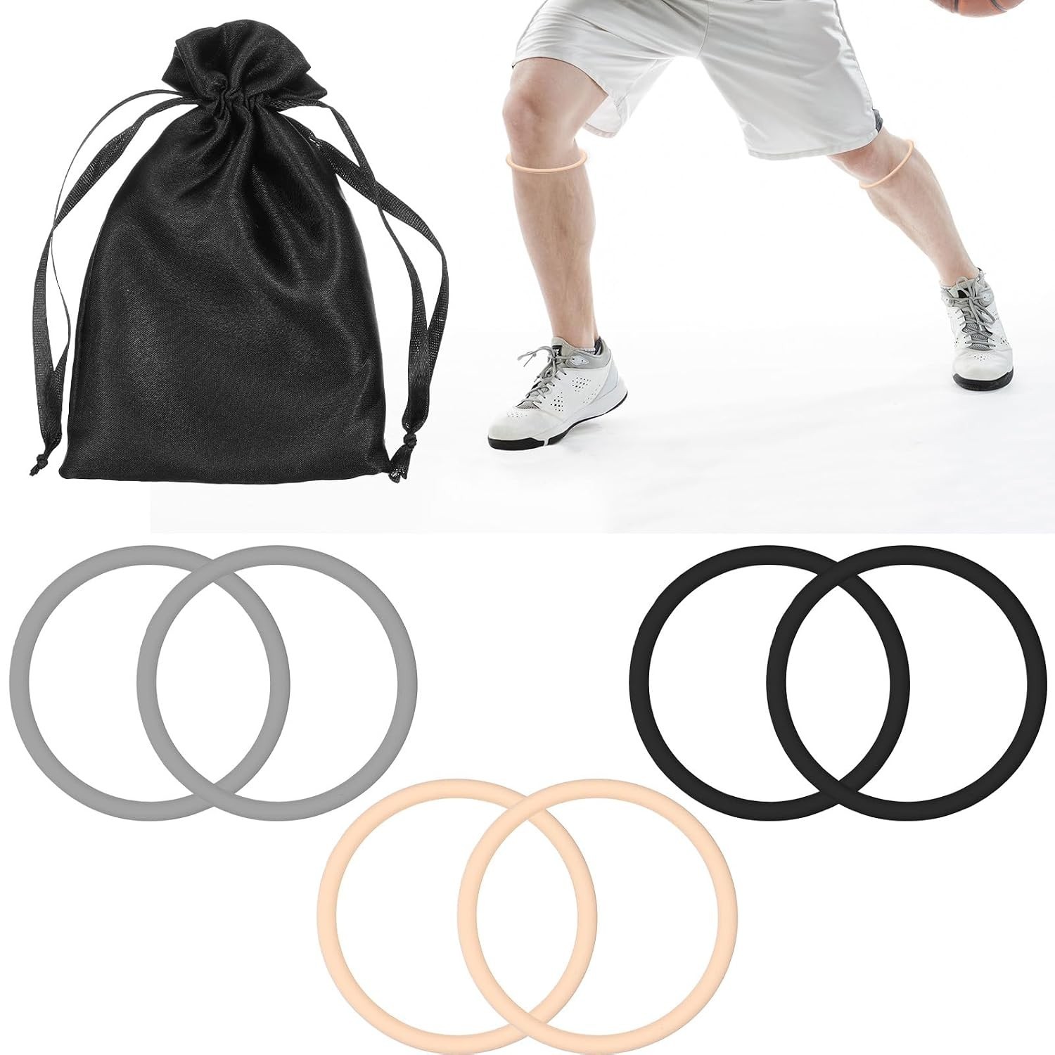 4 Pack Patellar Tendon Knee Strap Brace Support Basketball Running Pain Relief