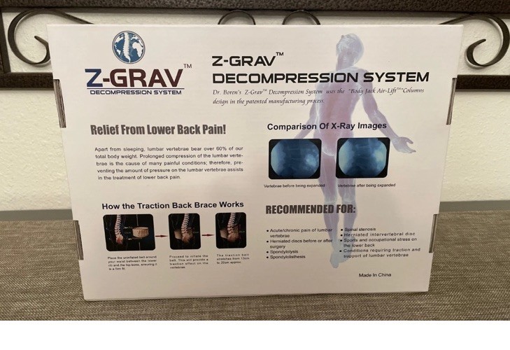 NEW! Z-Grav Spinal Decompression System Lumbar Belt For Back Pain Relief Sz. Lg