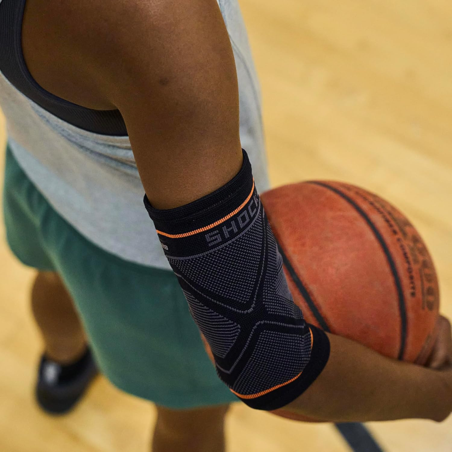 Compression Knit Elbow Sleeve with Gel Support