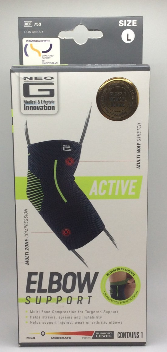 Neo-G Elbow Support for Active Lifestyles, Large, Left/Right Elbow🔥FREE SHIP🔥