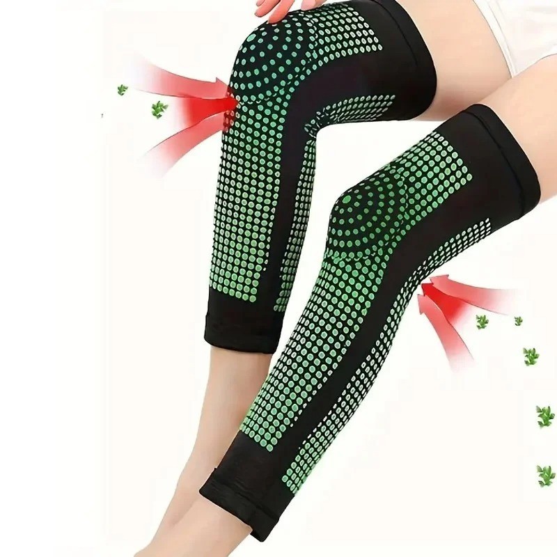 Heating Knee Brace Wormwood Pad Pain Relief Arthritis Joint Support Sleeve