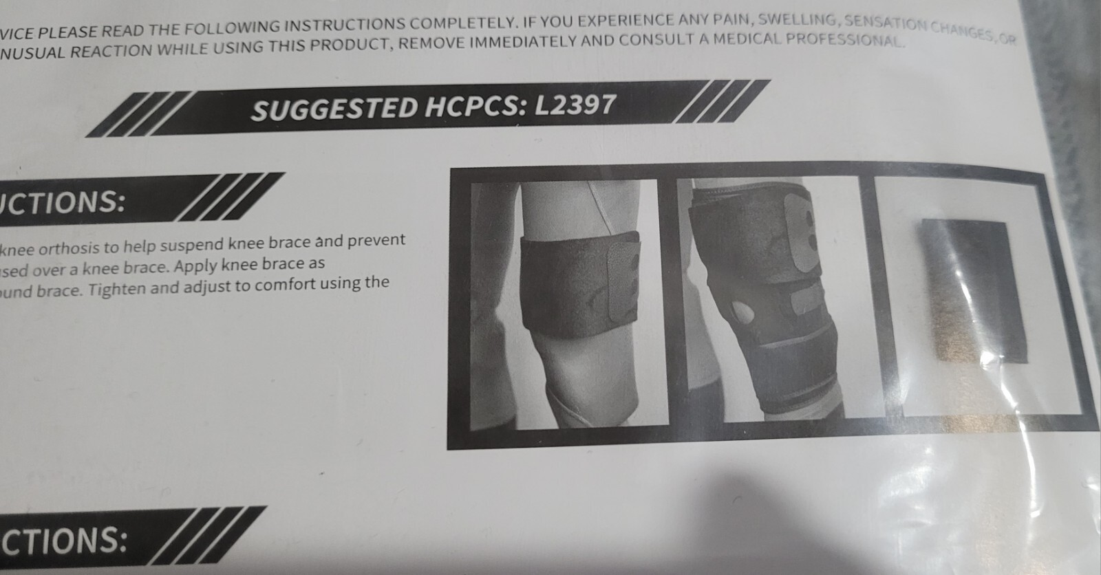 New UniteMedical Suspension Sleeve Black One Size – OA Reliever Knee Brace
