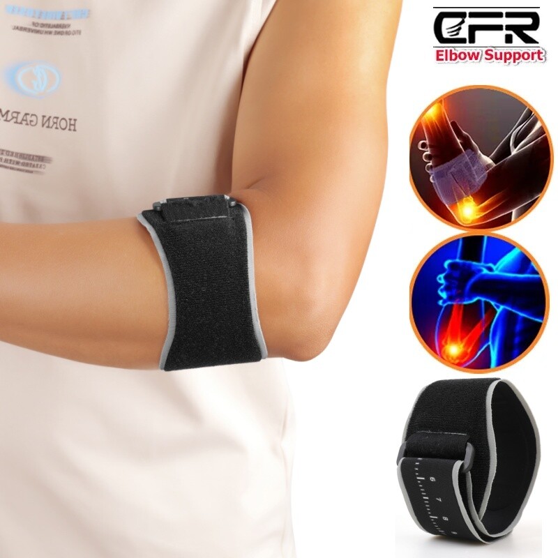 Sports Elbow Brace Support Band Arthritis Tendonitis Golfer Arm Joint Pain Scale