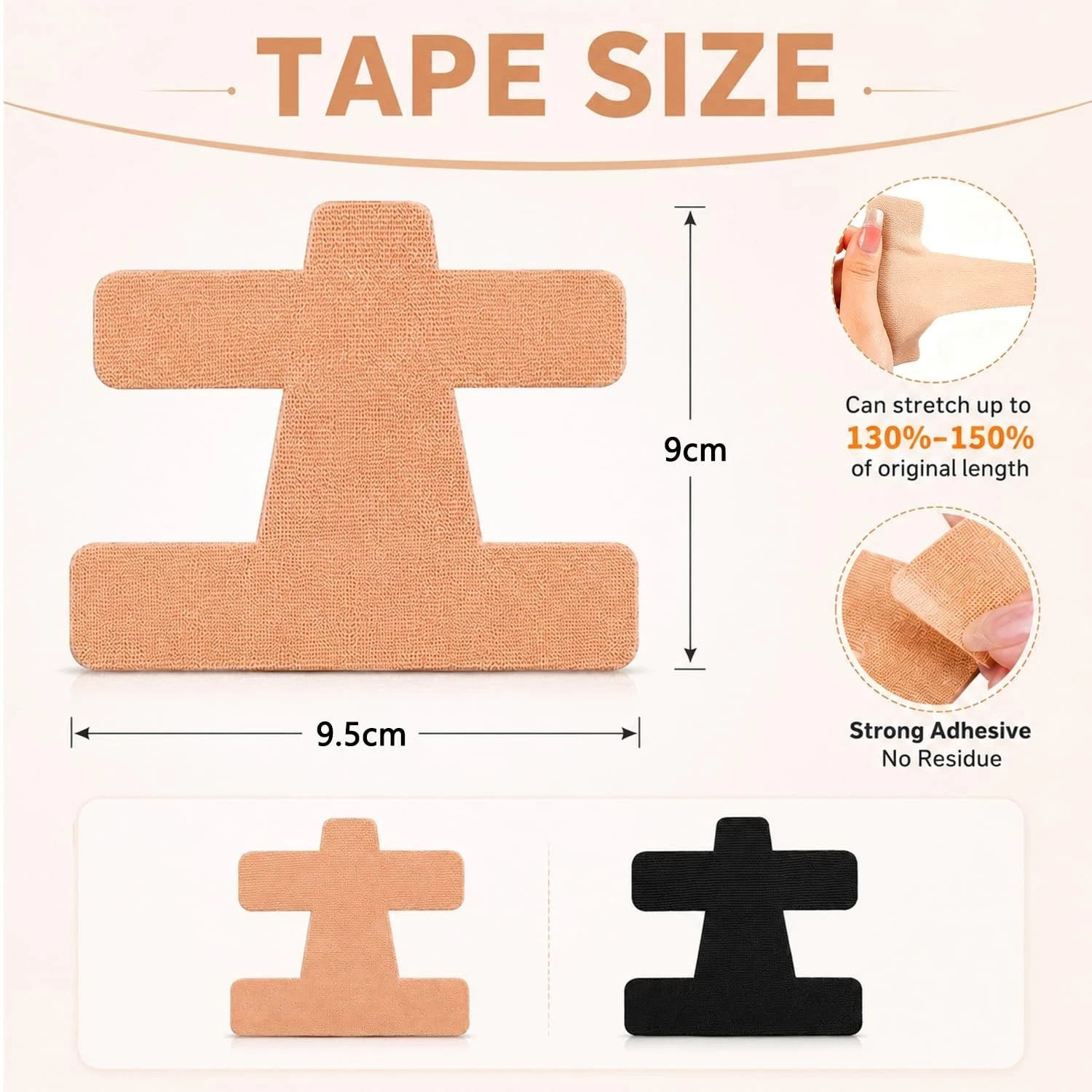 Bunion Corrector Tape 40 Pcs PreCut Toe Support Strips Kinesiology Hallux Valgus