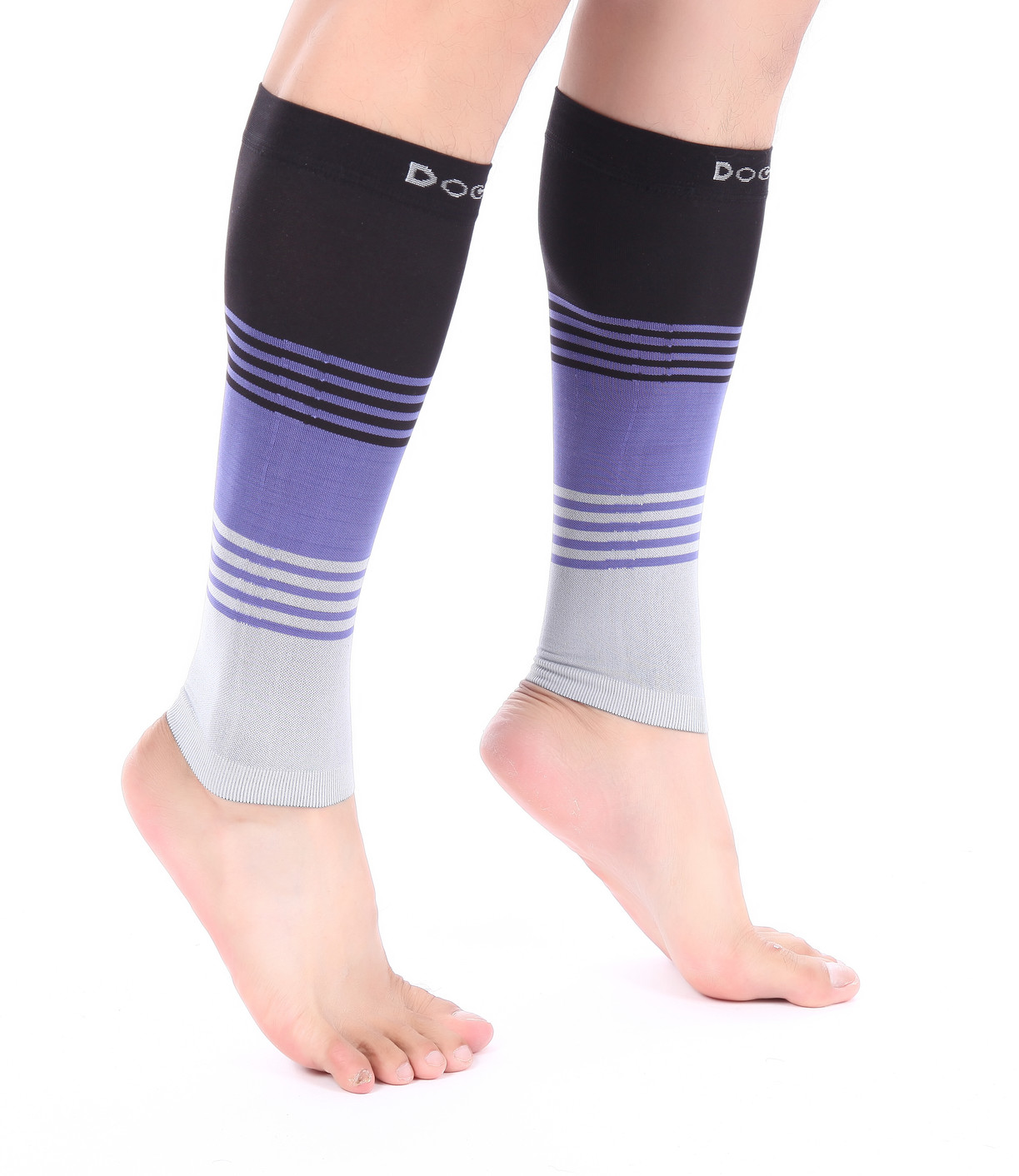 Doc Miller Calf Compression Sleeve 1Pair Stockings 20-30mmHg Varicose Veins